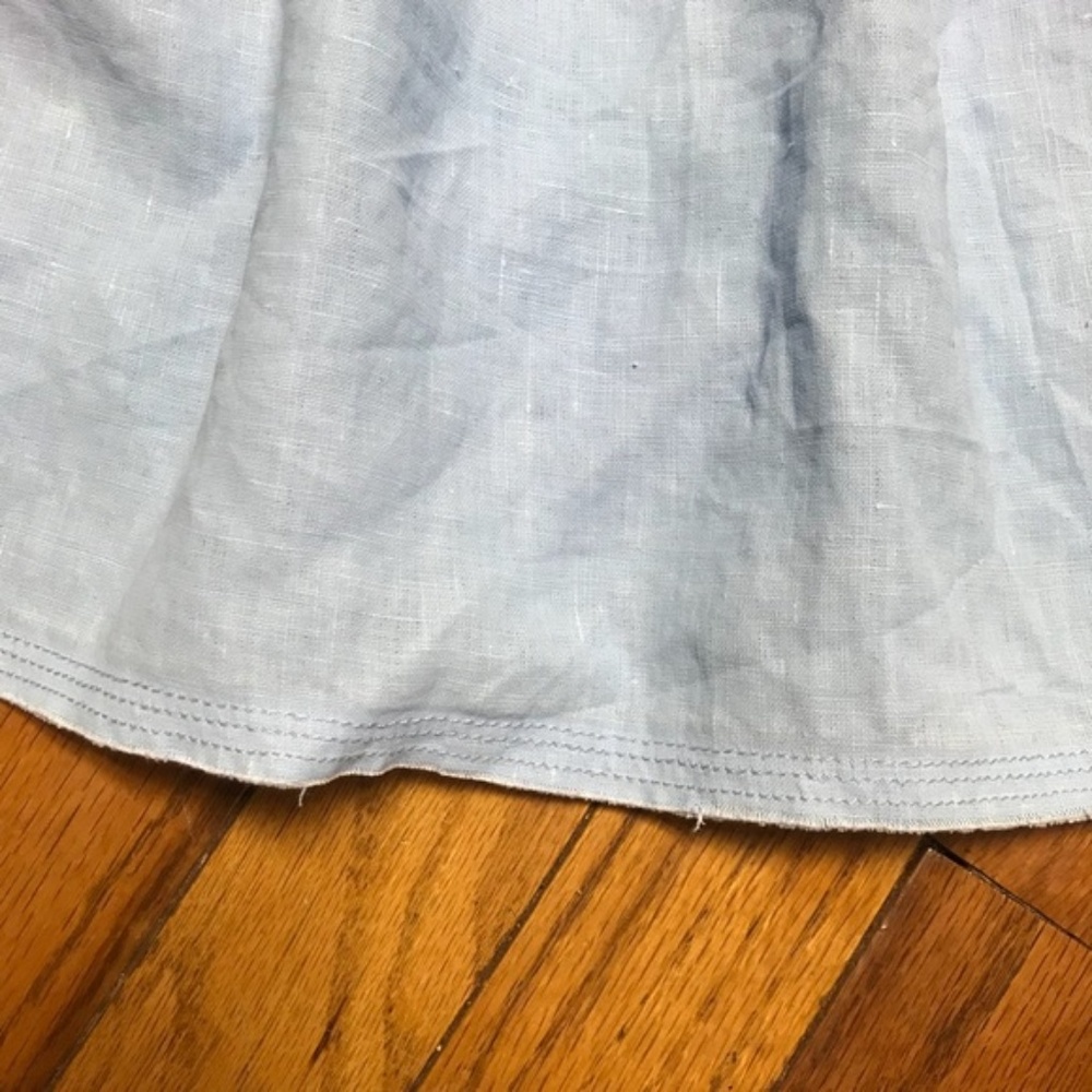 GAP Chambray 100% Linen Dress With Pockets